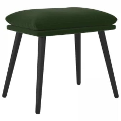Relaxstoel Met Voetenbank Fluweel 1