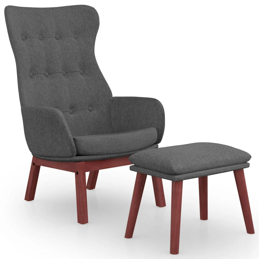 Relaxstoel Met Voetenbank Stof 1
