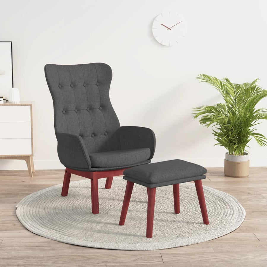 Relaxstoel Met Voetenbank Stof 1