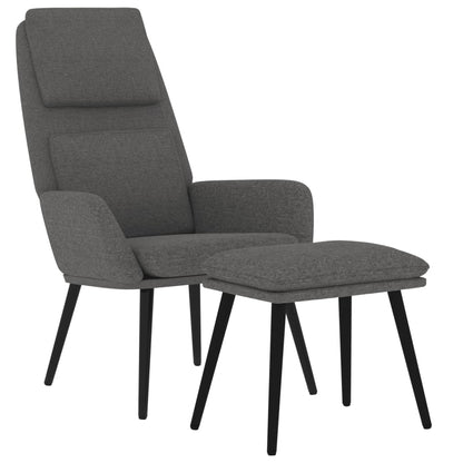 Relaxstoel Met Voetenbank Stof 1