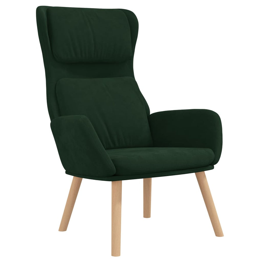 Relaxstoel Met Voetenbank Fluweel 1