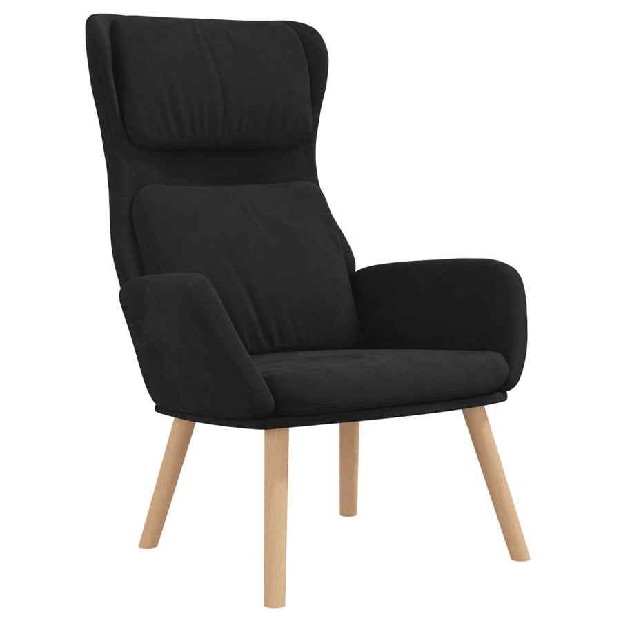Relaxstoel Met Voetenbank Fluweel 1