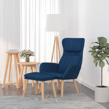 Relaxstoel Met Voetenbank Fluweel 1