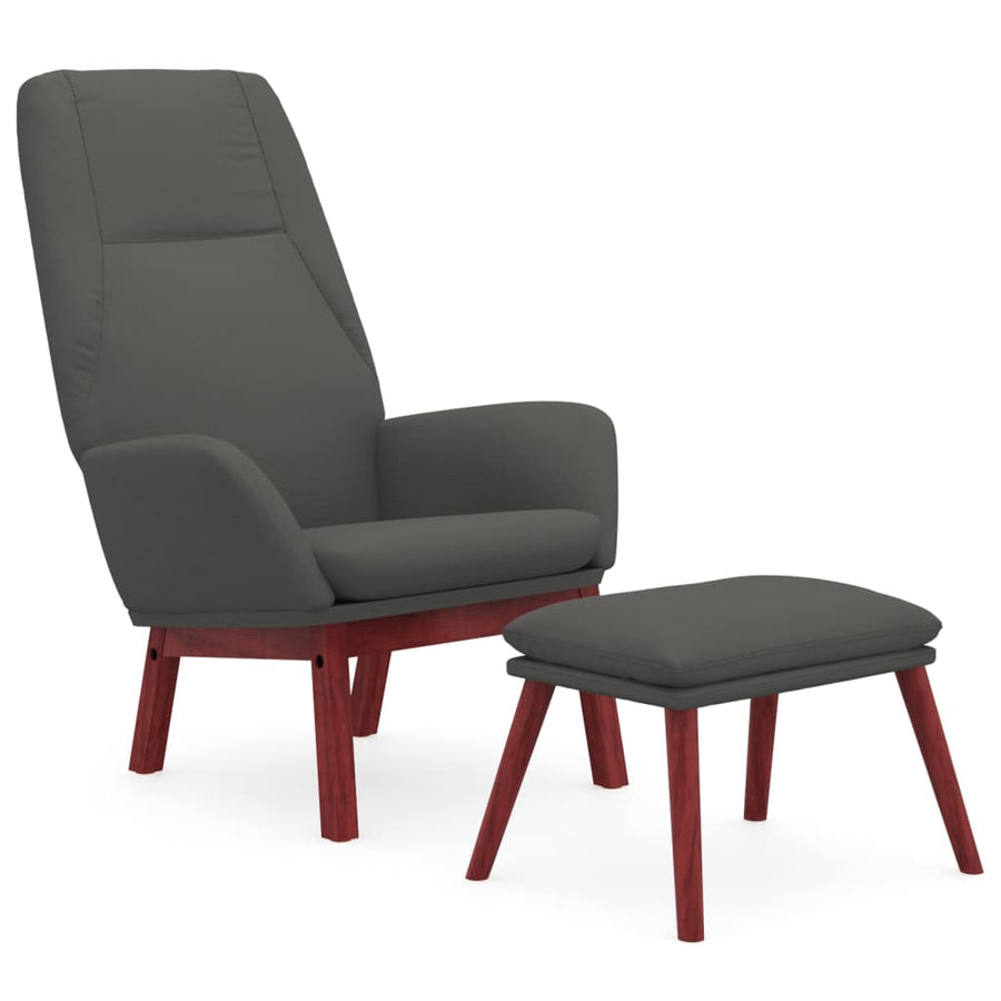 Relaxstoel Met Voetenbank Stof 1
