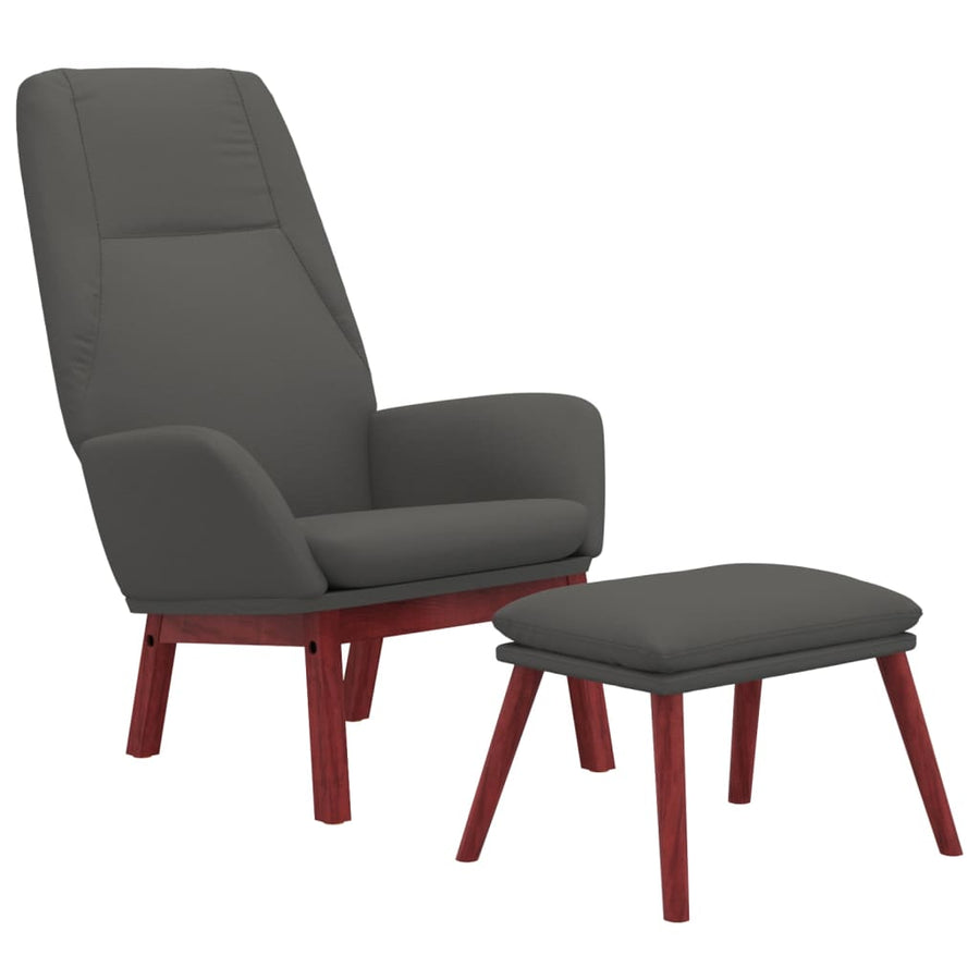 Relaxstoel Met Voetenbank Stof 1