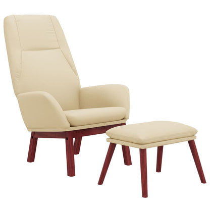 Relaxstoel Met Voetenbank Stof Kleurig 1