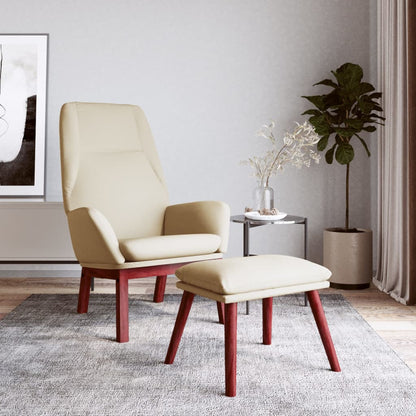 Relaxstoel Met Voetenbank Stof Kleurig 1