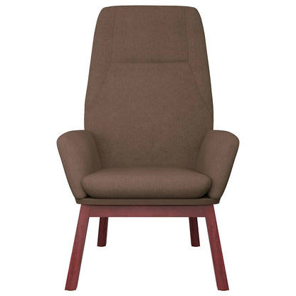 Relaxstoel met voetenbank stof taupe