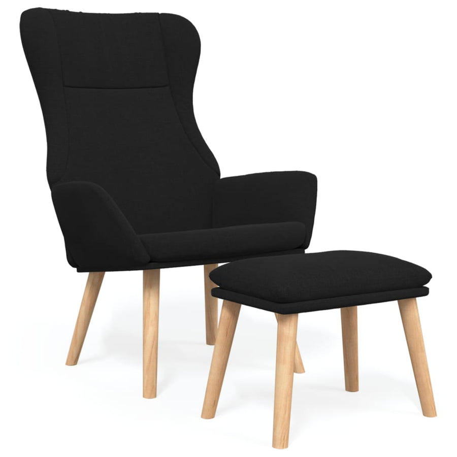 Relaxstoel Met Voetenbank Stof 1