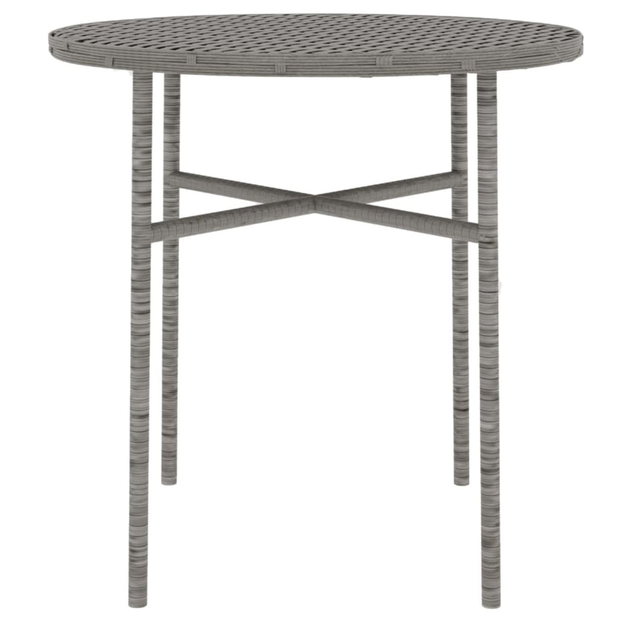 -Delige Tuinset Poly Rattan Grijs
