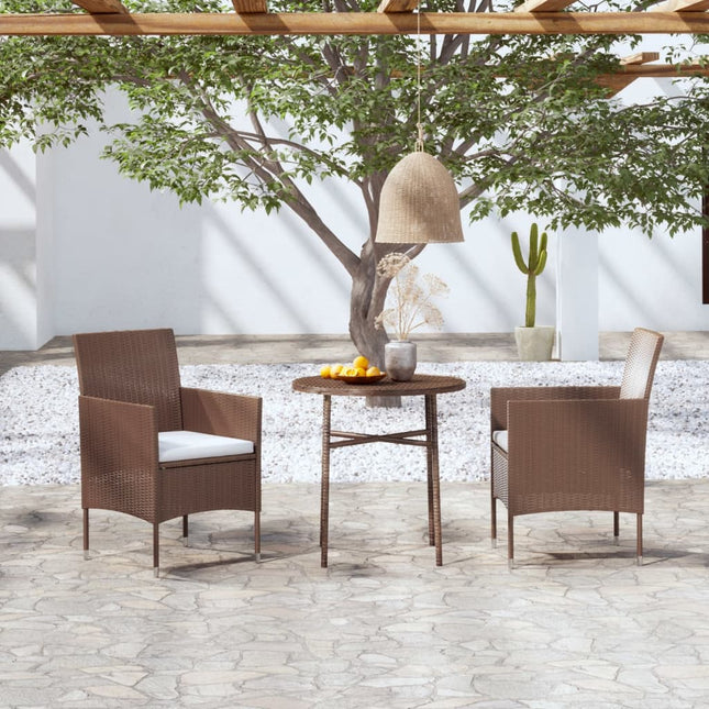 -Delige Tuinset Poly Rattan Bruin