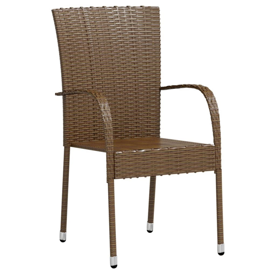 -Delige Tuinset Poly Rattan Bruin