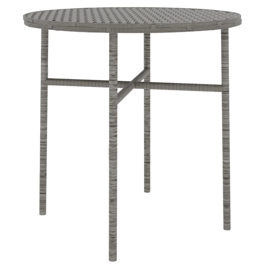 -Delige Tuinset Poly Rattan Grijs