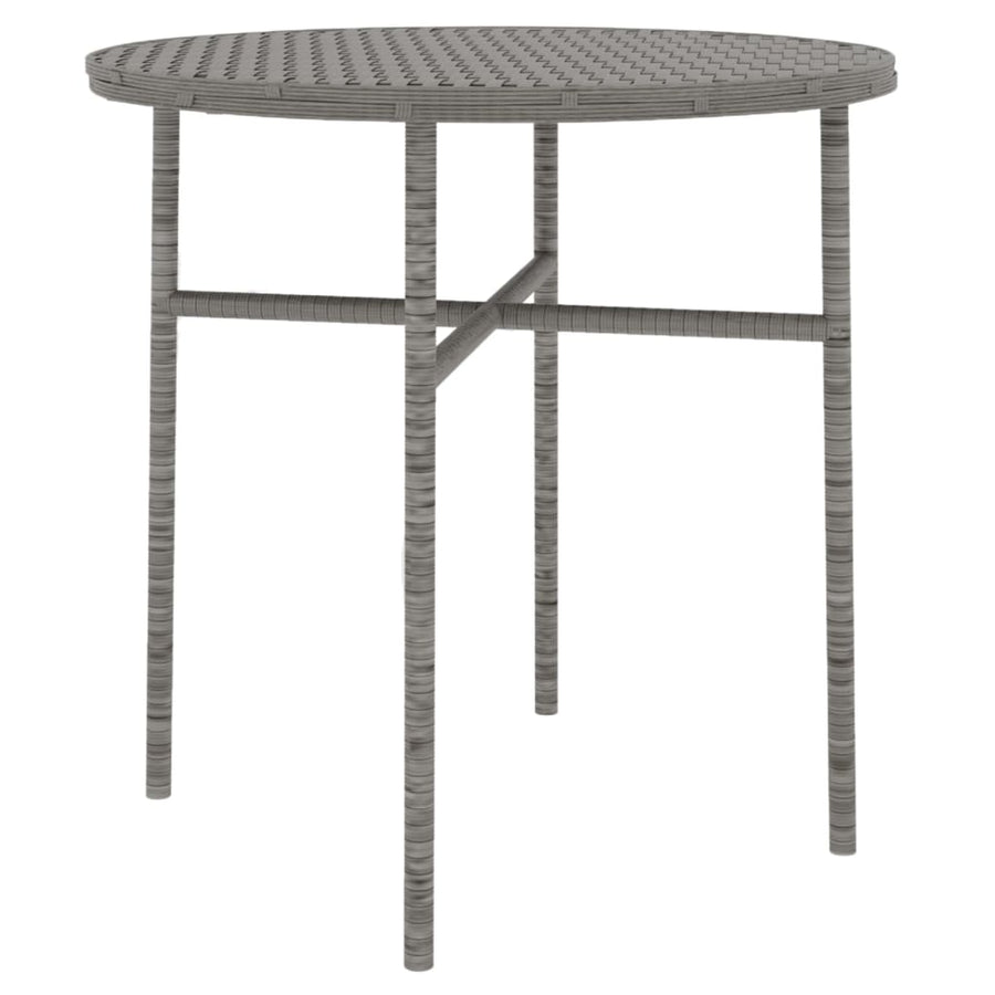 -Delige Tuinset Poly Rattan Grijs