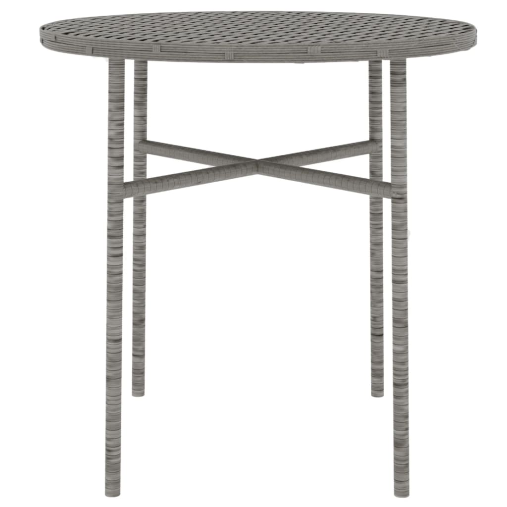 -Delige Tuinset Poly Rattan Grijs