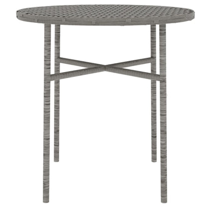 -Delige Tuinset Poly Rattan Grijs