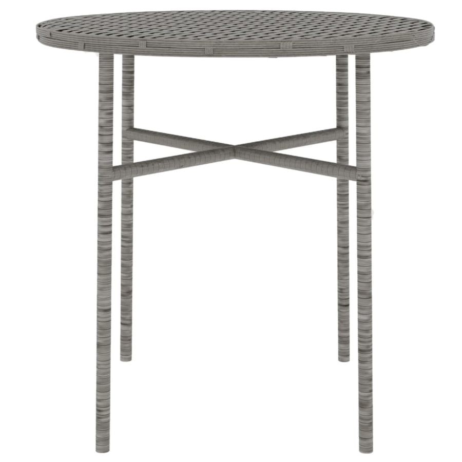 -Delige Tuinset Poly Rattan Grijs