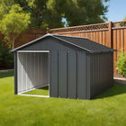 Hondenhok 116,5x153x81,5 cm staal antraciet