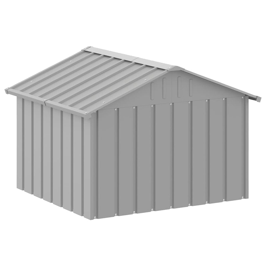 Hondenhok 116,5x103x81,5 cm gegalvaniseerd staal grijs