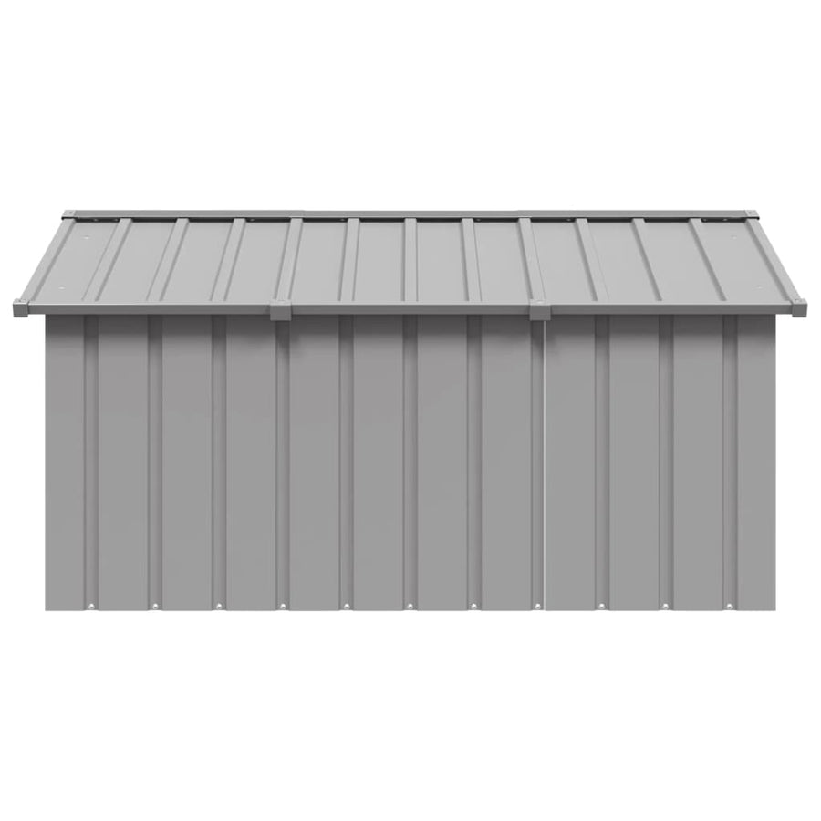 Hondenhok 116,5X153X81,5 Cm Gegalvaniseerd Staal 116.5 x 153 x 81.5 cm Grijs