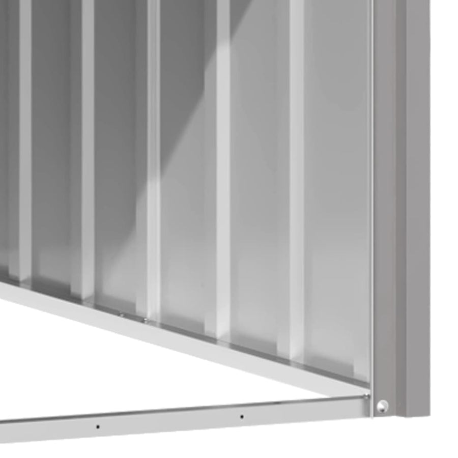 Hondenhok 116,5X153X81,5 Cm Gegalvaniseerd Staal 116.5 x 153 x 81.5 cm Grijs