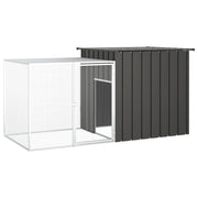 Kippenhok 200x91x100 cm gegalvaniseerd staal antraciet