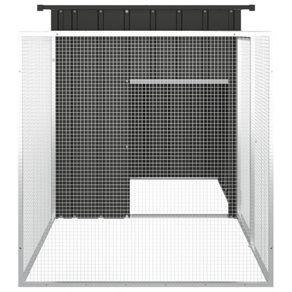 Kippenhok Gegalvaniseerd Staal Kleurig 200 x 91 x 100 cm Antraciet