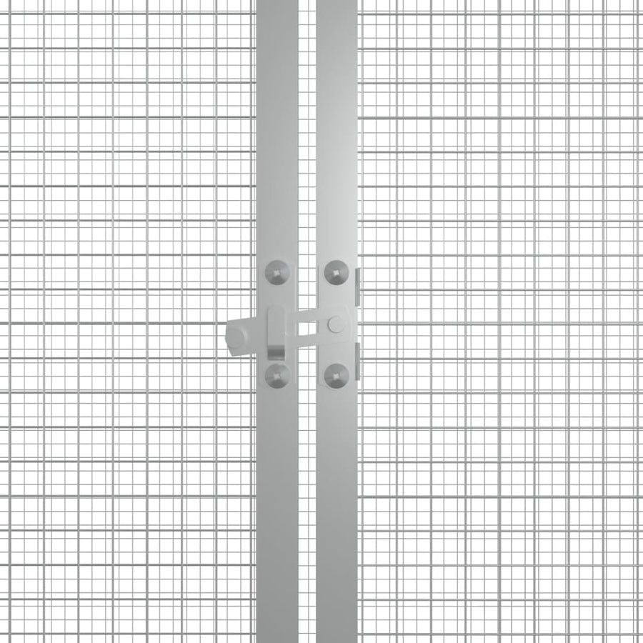 Kippenhok Gegalvaniseerd Staal Kleurig 200 x 91 x 100 cm Antraciet