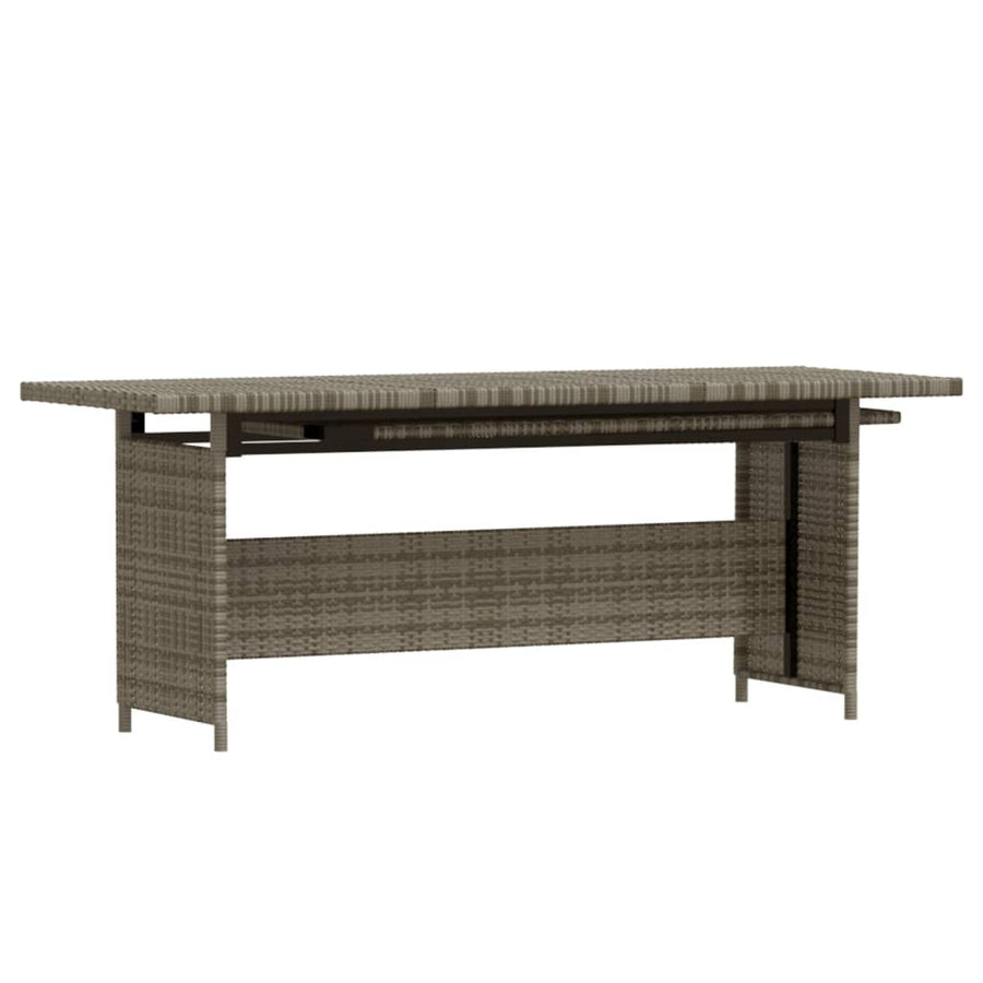 -Delige Loungeset Met Kussens Poly Rattan Grijs 3