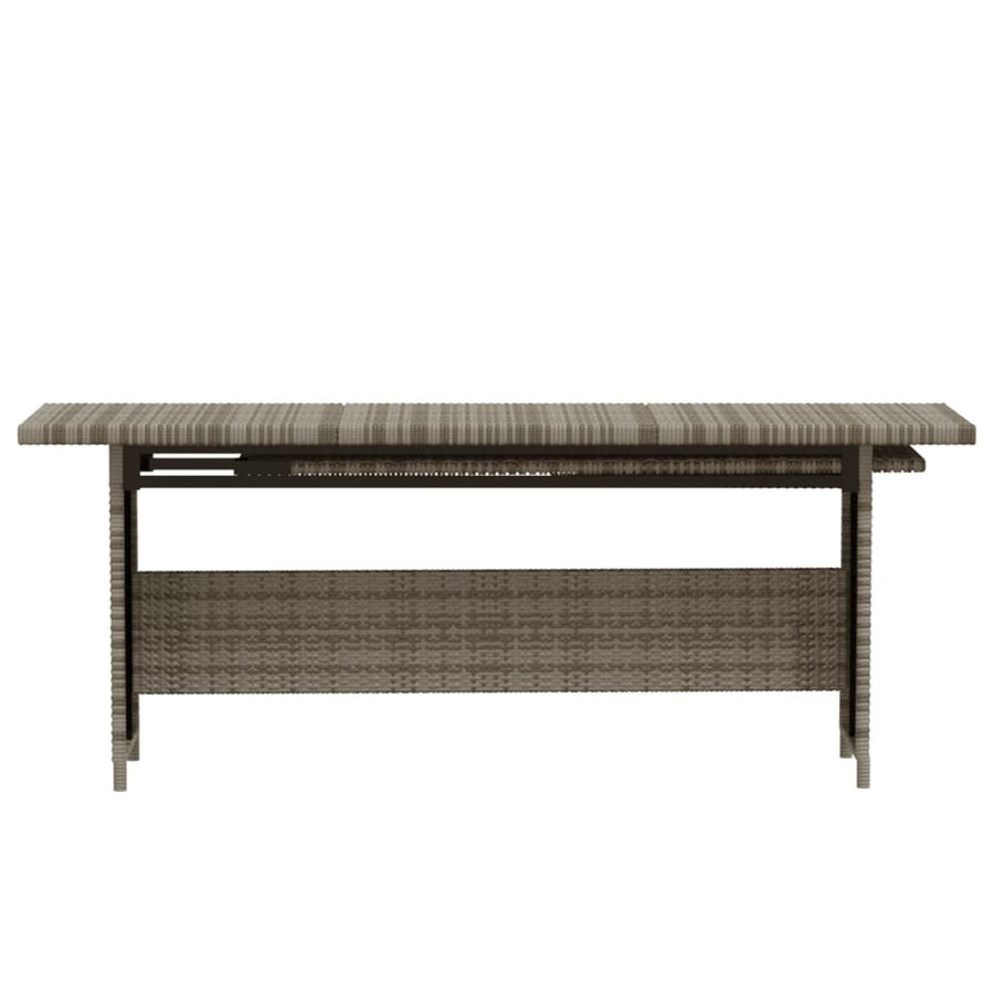 -Delige Loungeset Met Kussens Poly Rattan Grijs 3