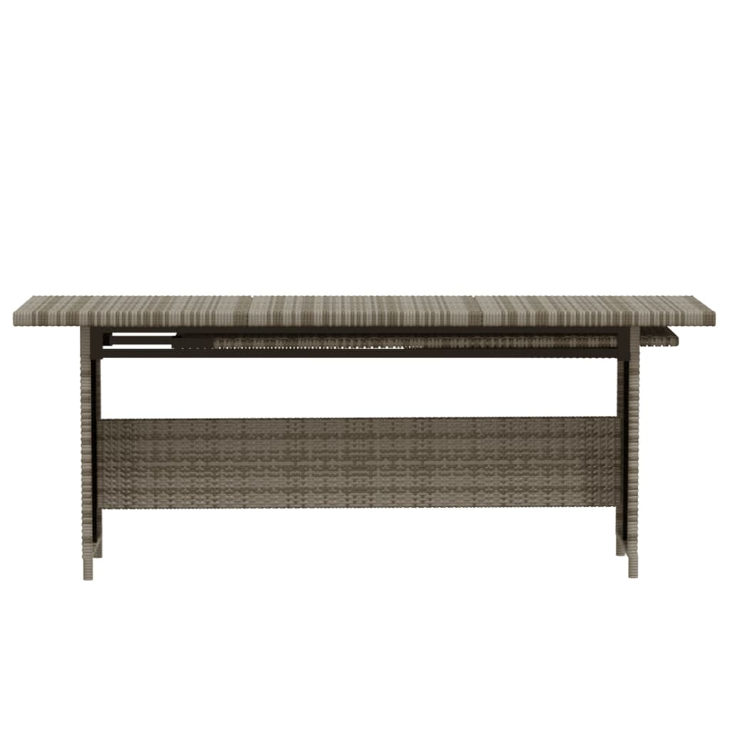 -Delige Loungeset Met Kussens Poly Rattan Grijs 6