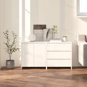 Dressoir bewerkt hout wit 70x41x75 cm