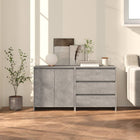 Dressoir bewerkt hout betongrijs 70x41x75 cm