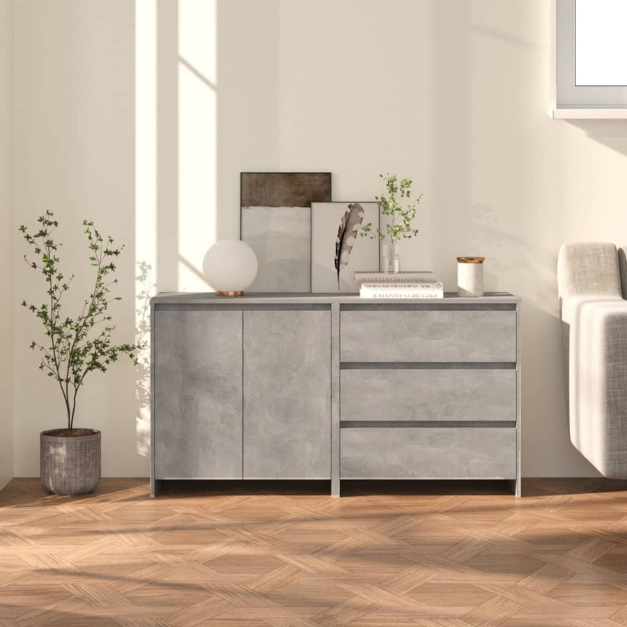 Dressoirs Bewerkt Hout Betongrijs