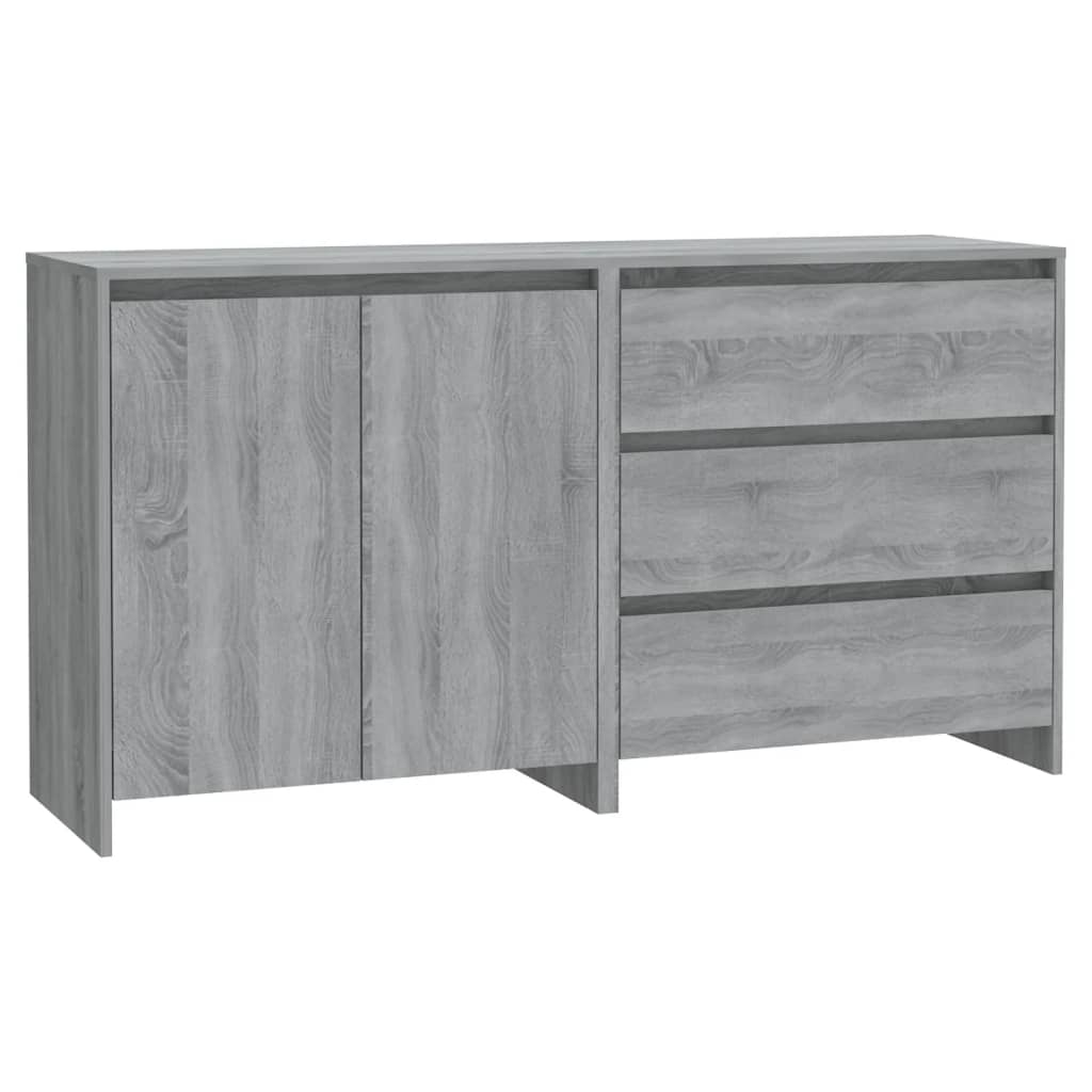 Dressoirs Bewerkt Hout Eikenkleurig Grijs sonoma