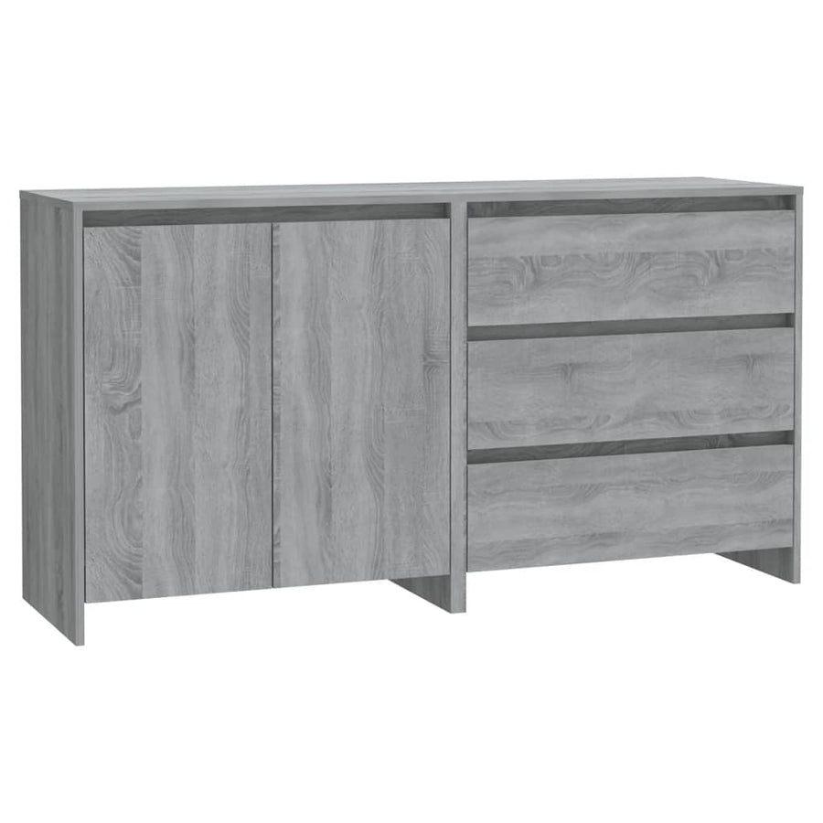 Dressoirs Bewerkt Hout Eikenkleurig Grijs sonoma