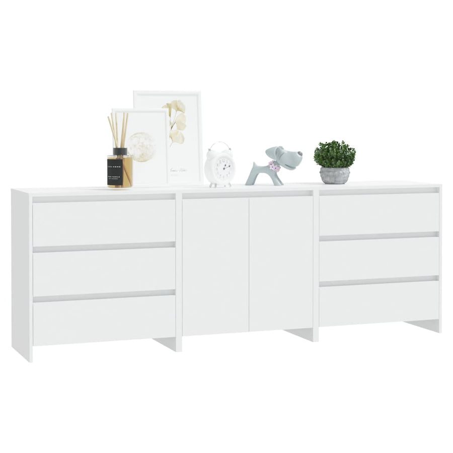 Dressoirs Bewerkt Hout Wit