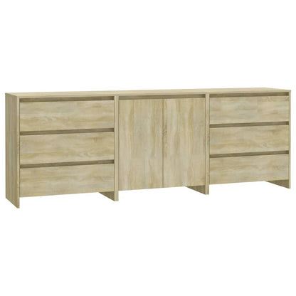 Dressoirs Bewerkt Hout Kleurig Sonoma eiken