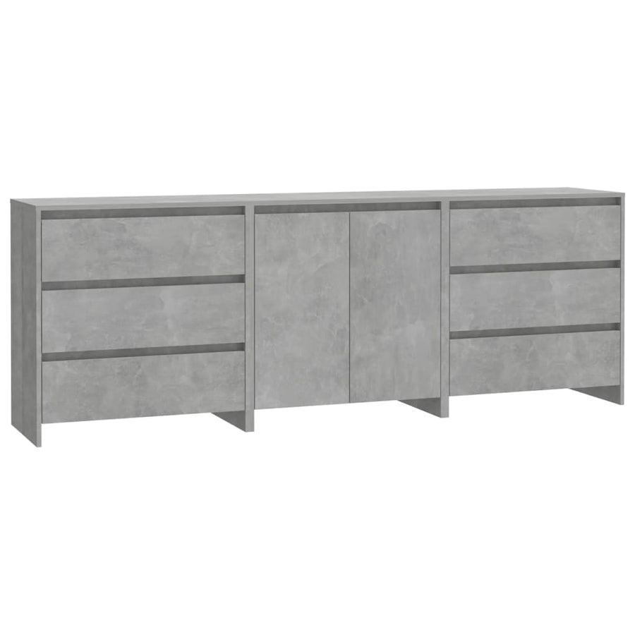 Dressoirs Bewerkt Hout Betongrijs