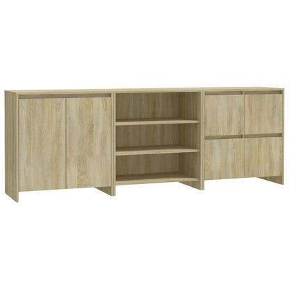 Dressoirs Bewerkt Hout Kleurig Sonoma eiken