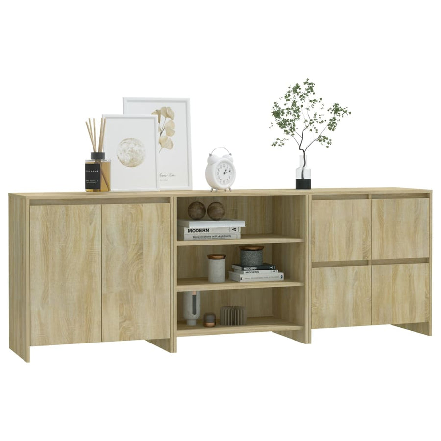 Dressoirs Bewerkt Hout Kleurig Sonoma eiken