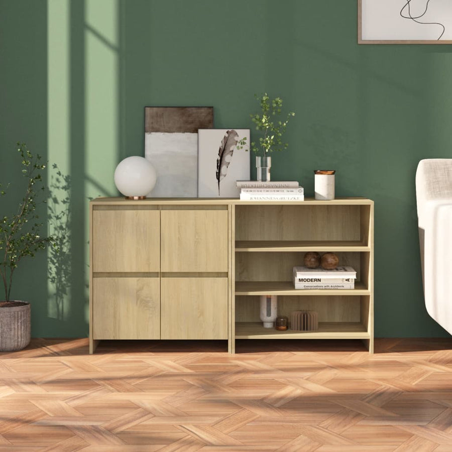 Dressoirs Bewerkt Hout Kleurig Sonoma eiken