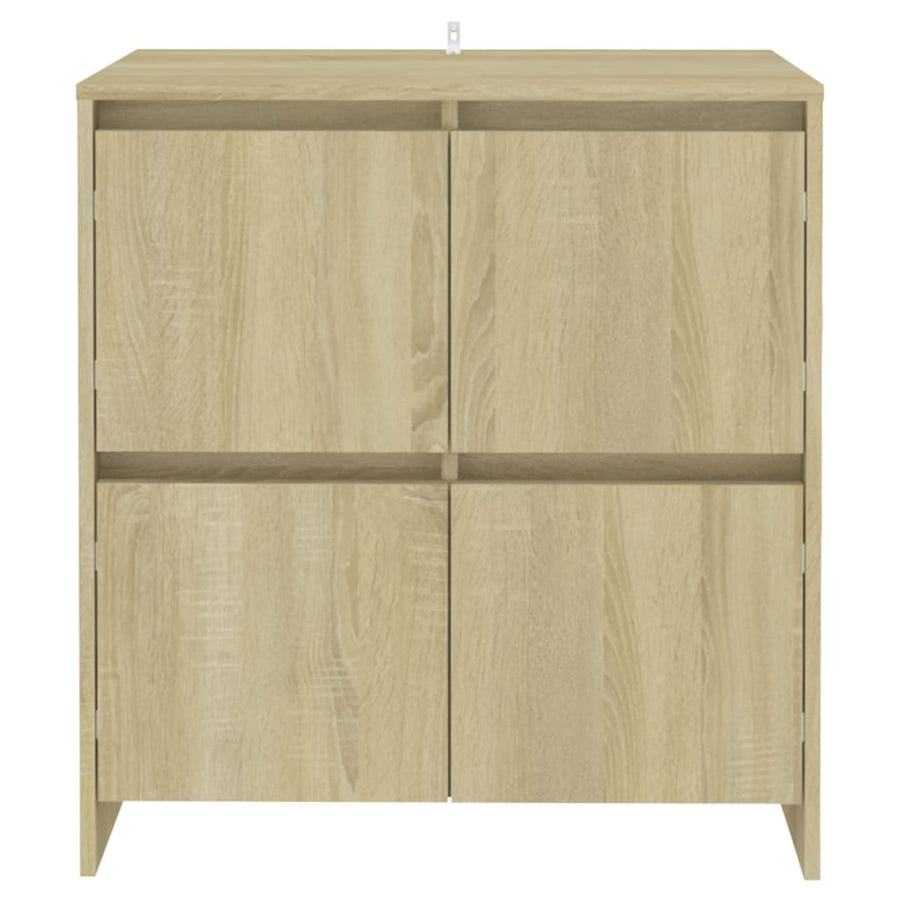 Dressoirs 2 St 70X4X75 Cm Spaanplaat Kleurig Sonoma eiken
