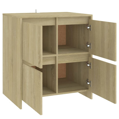 Dressoirs 2 St 70X4X75 Cm Spaanplaat Kleurig Sonoma eiken
