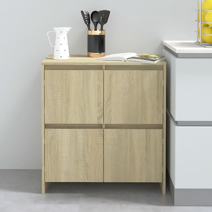 Dressoirs 2 St 70X4X75 Cm Spaanplaat Kleurig Sonoma eiken