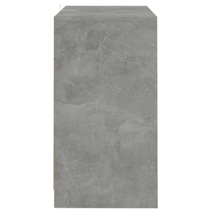 Dressoirs 2 st 70x41x75 cm bewerkt hout betongrijs