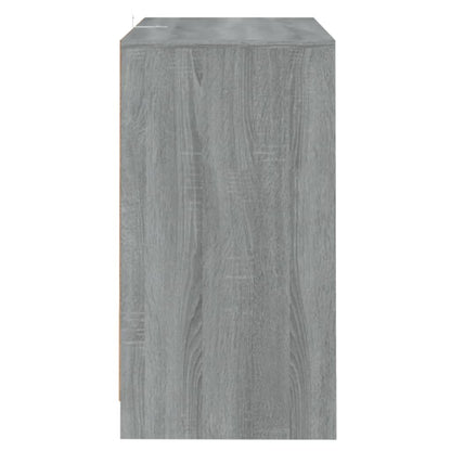 Dressoirs 2 st 70x41x75 cm bewerkt hout grijs sonoma eikenkleur