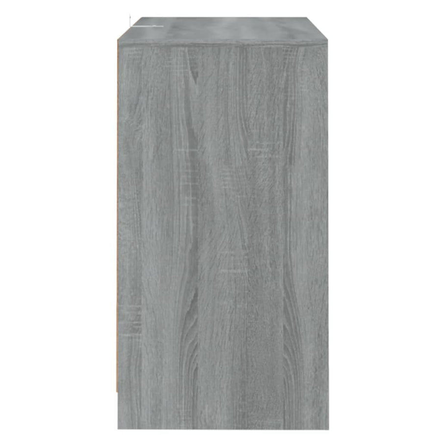 Dressoirs 2 st 70x41x75 cm bewerkt hout grijs sonoma eikenkleur