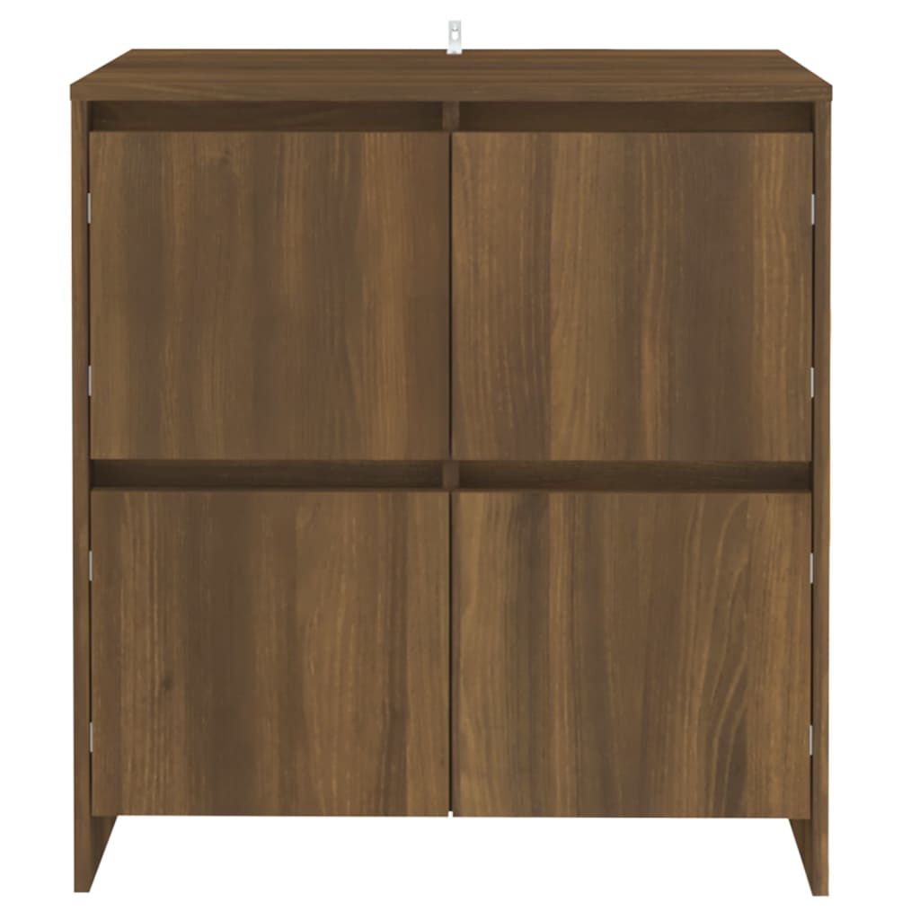 Dressoirs 2 St 70X4X75 Cm Spaanplaat Bruineikenkleurig bruin eikenkleur