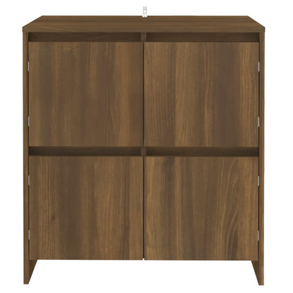 Dressoirs 2 St 70X4X75 Cm Spaanplaat Bruineikenkleurig bruin eikenkleur